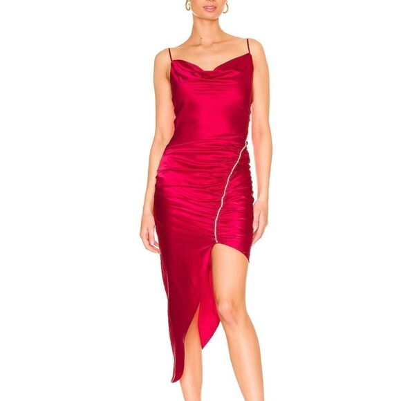 NWT Cinq a Sept Emilia Dress in Raspberry Revolve Size 6 - Picture 13 of 16